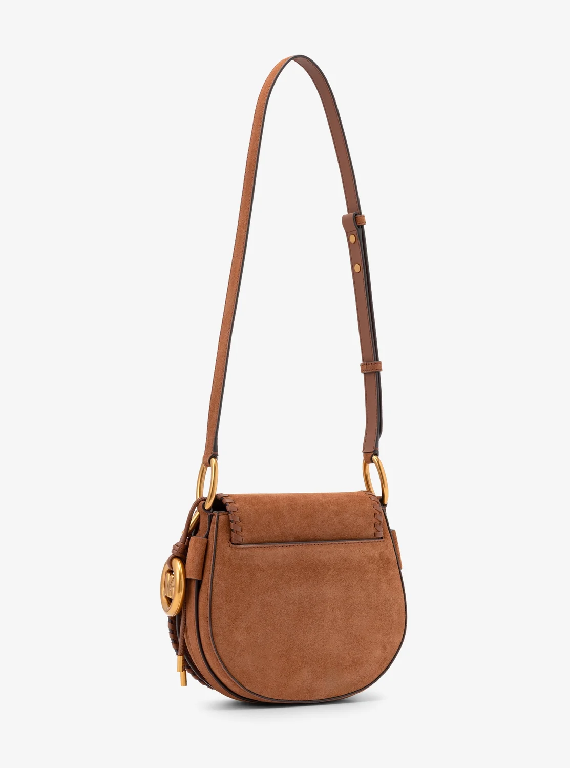 Michael Kors JOSIE ホイップステッチ スエード サドル フラップ クロスボディ ミディアム - Image 3