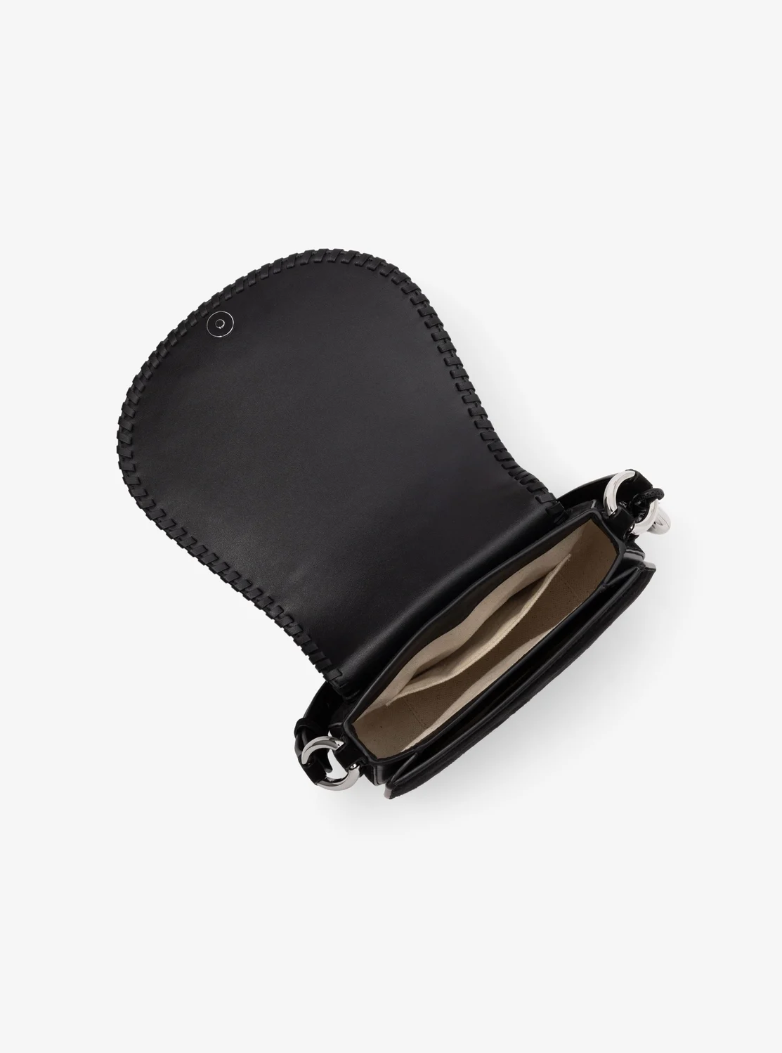 Michael Kors JOSIE レザー サドル フラップ クロスボディ ミディアム - Image 2