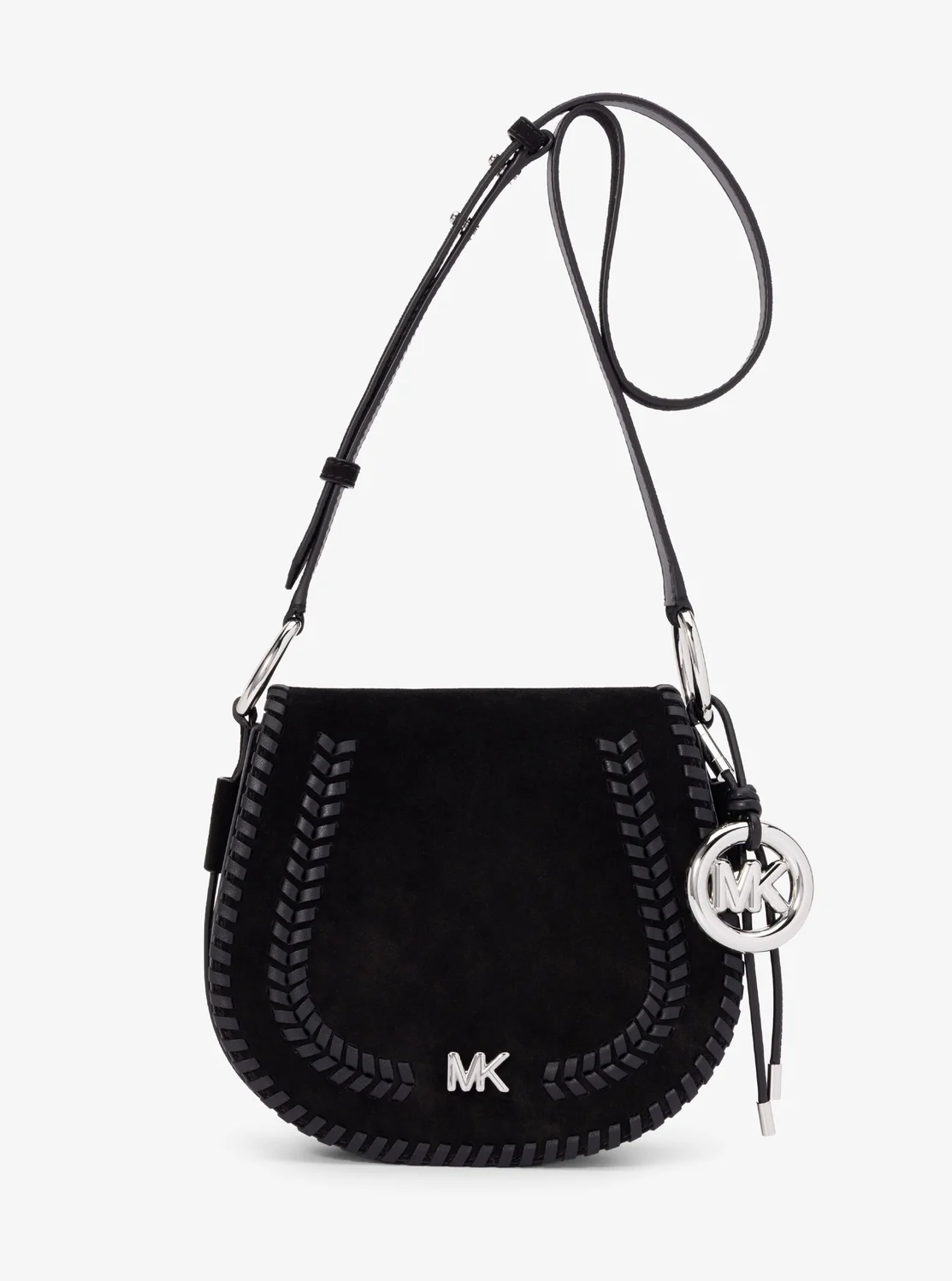 Michael Kors JOSIE レザー サドル フラップ クロスボディ ミディアム