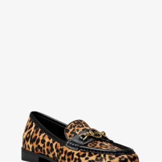 Michael Kors KACEY レオパード プリント カープヘア ローファー