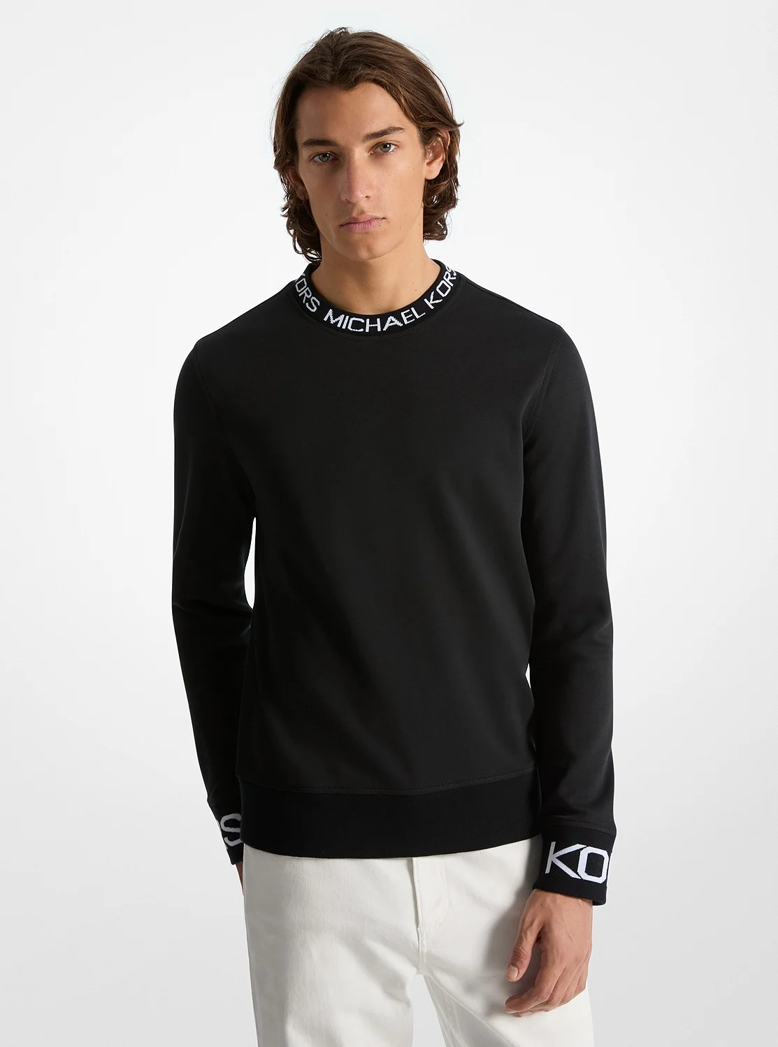 Michael Kors KORS トリム ロングスリーブ クルーネック