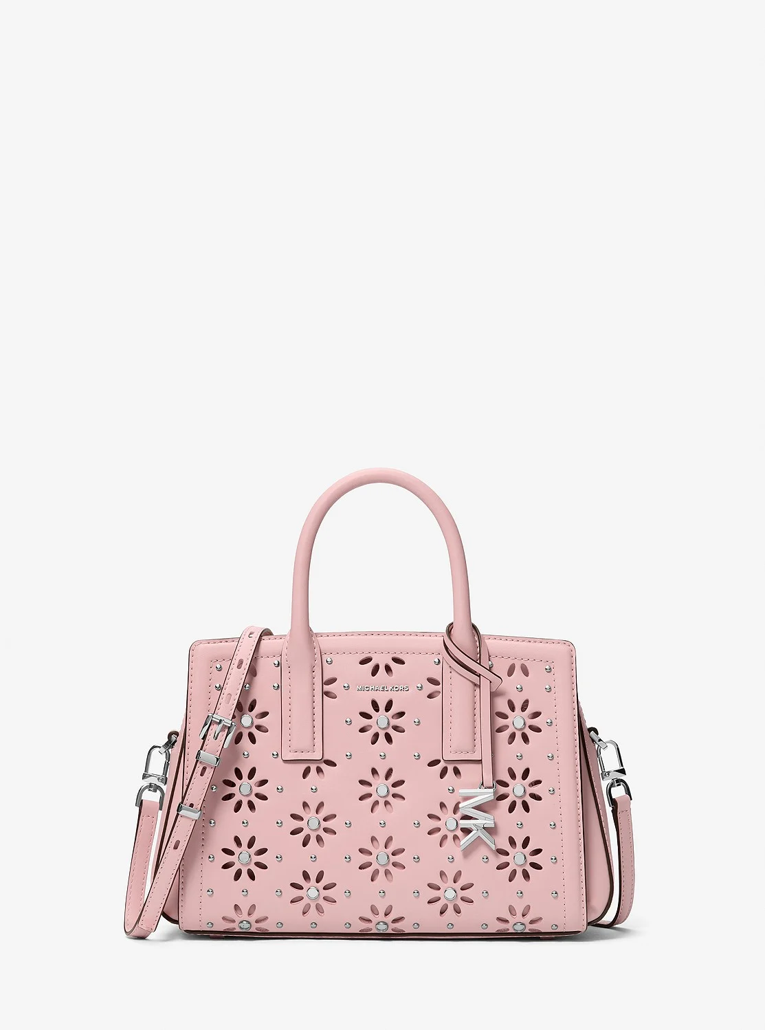 Michael Kors LAILA エンブリッシュ レーザーカットレザー サッチェル スモール
