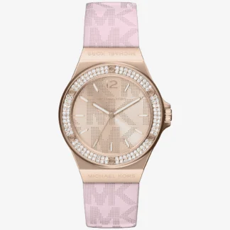 Michael Kors LENNOX 37MM PAVE SILICONE LOGO ウォッチ