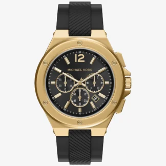 Michael Kors LENNOX オーバーサイズ ゴールドトーン & シリコン ウォッチ