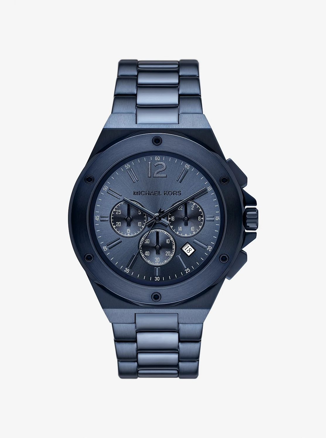 Michael Kors LENNOX オーバーサイズ ブルートーン ウォッチ