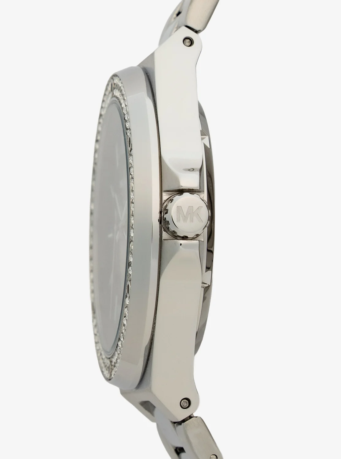 Michael Kors LENNOX オーバーサイズ パヴェ シルバートーン ウォッチ - Image 2