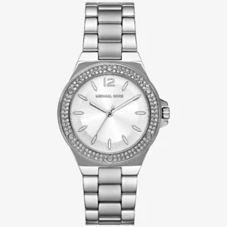 Michael Kors LENNOX パヴェ シルバートーン ウォッチ
