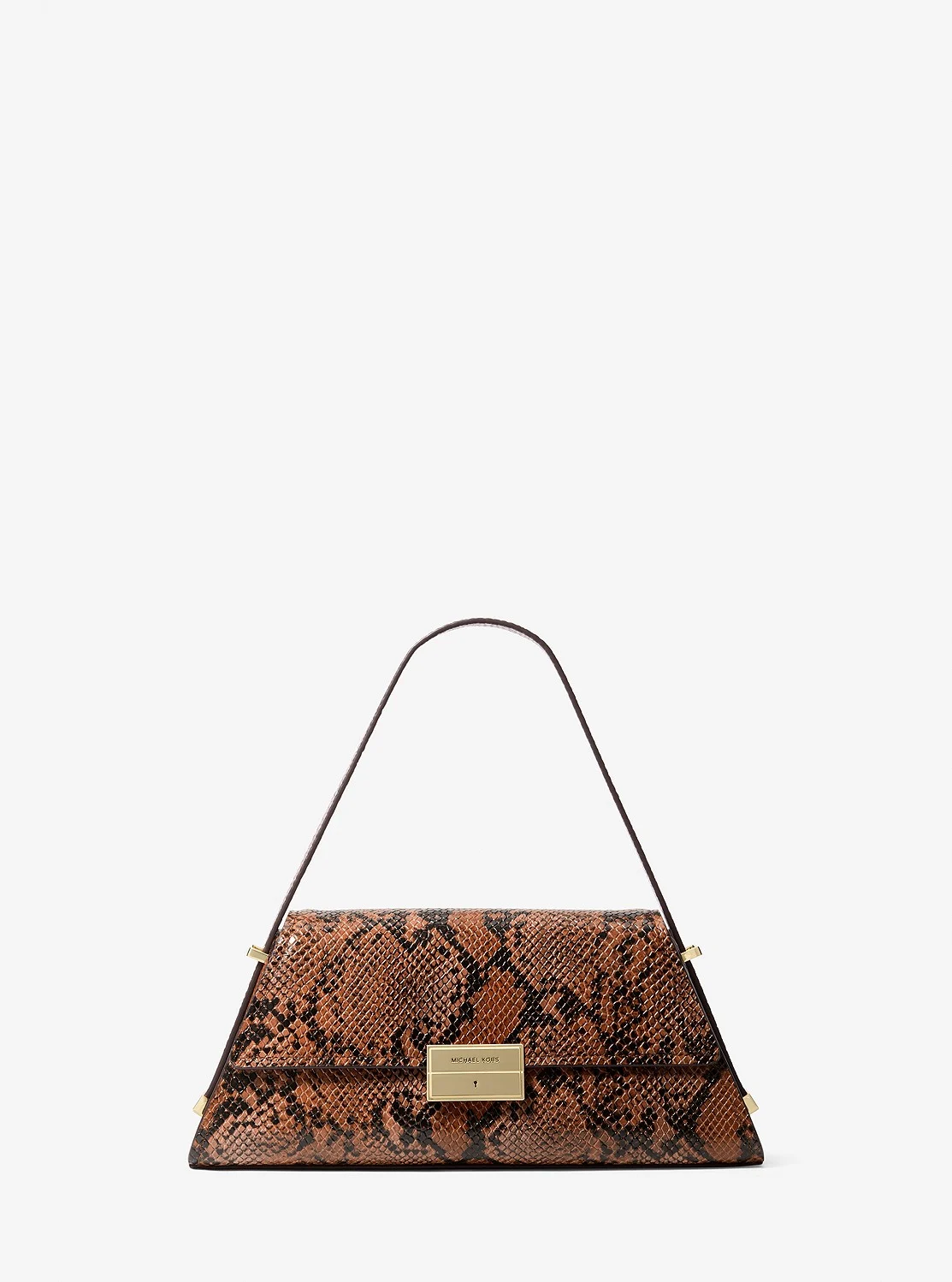 Michael Kors LUDLOW スネークエンボス レザー ショルダー ミディアム