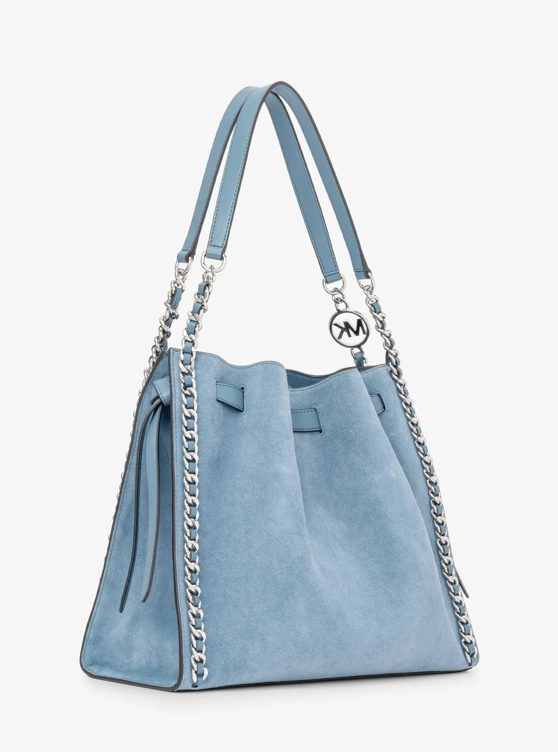 Michael Kors MINA スエード ベルトチェーン インレイショルダー ラージ - Image 3