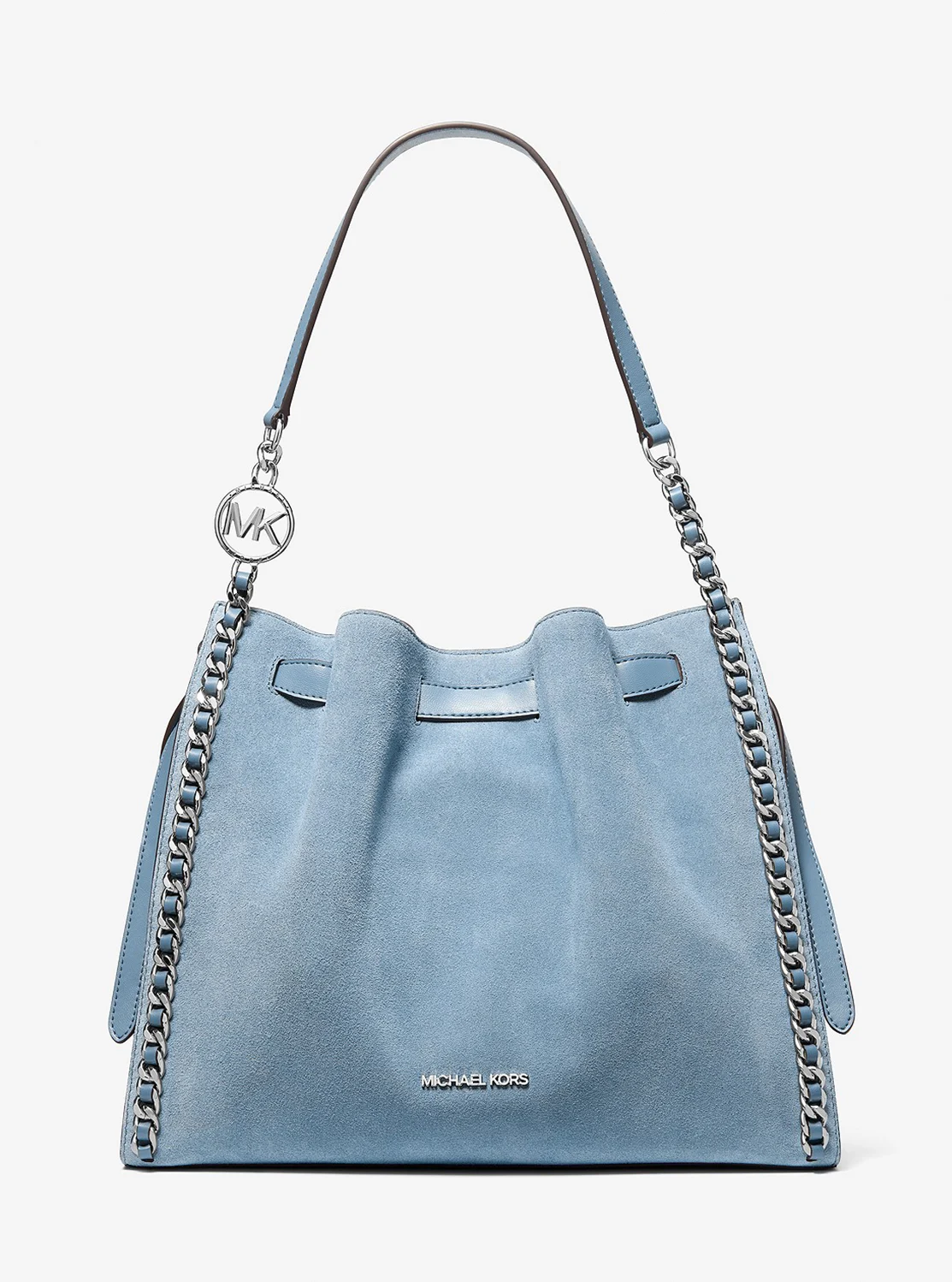 Michael Kors MINA スエード ベルトチェーン インレイショルダー ラージ