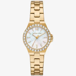 Michael Kors MINI LENNOX パヴェ ゴールドトーン ウォッチ