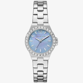 Michael Kors MINI LENNOX パヴェ シルバートーン ウォッチ