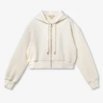 Michael Kors MK CHARM ジャカード クロップ ジップ フーディー