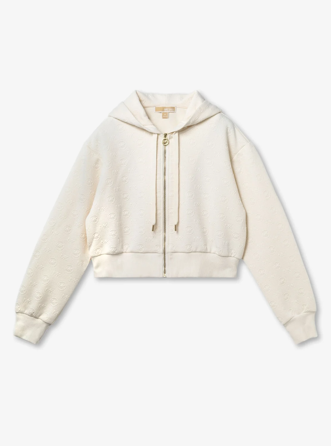 Michael Kors MK CHARM ジャカード クロップ ジップ フーディー
