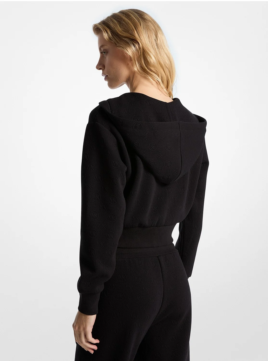 Michael Kors MK CHARM ジャカード クロップ ジップ フーディー - Image 2