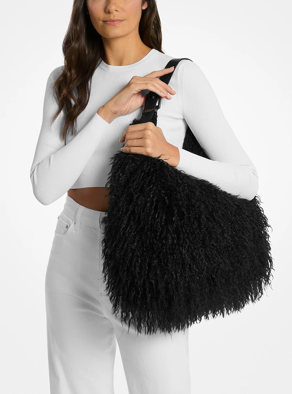 Michael Kors NOLITA フォー シアリング ホーボー ショルダー ラージ - Image 4