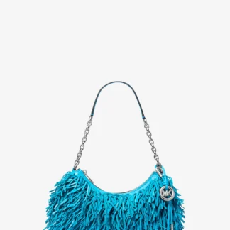 Michael Kors NOLITA フリンジ レザー ポシェット ショルダーバッグ ミディアム