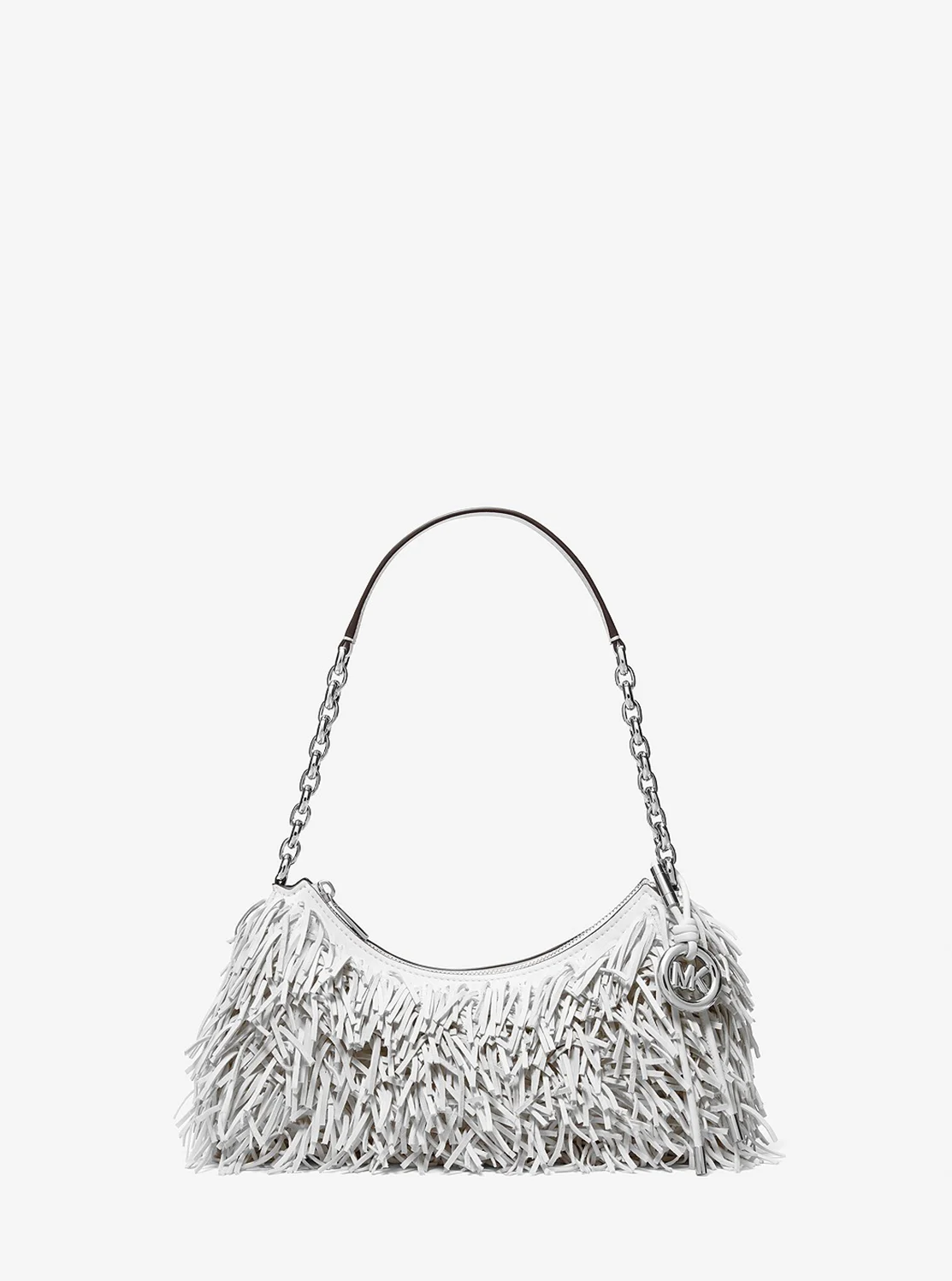 Michael Kors NOLITA フリンジ レザー ポシェット ショルダーバッグ ミディアム
