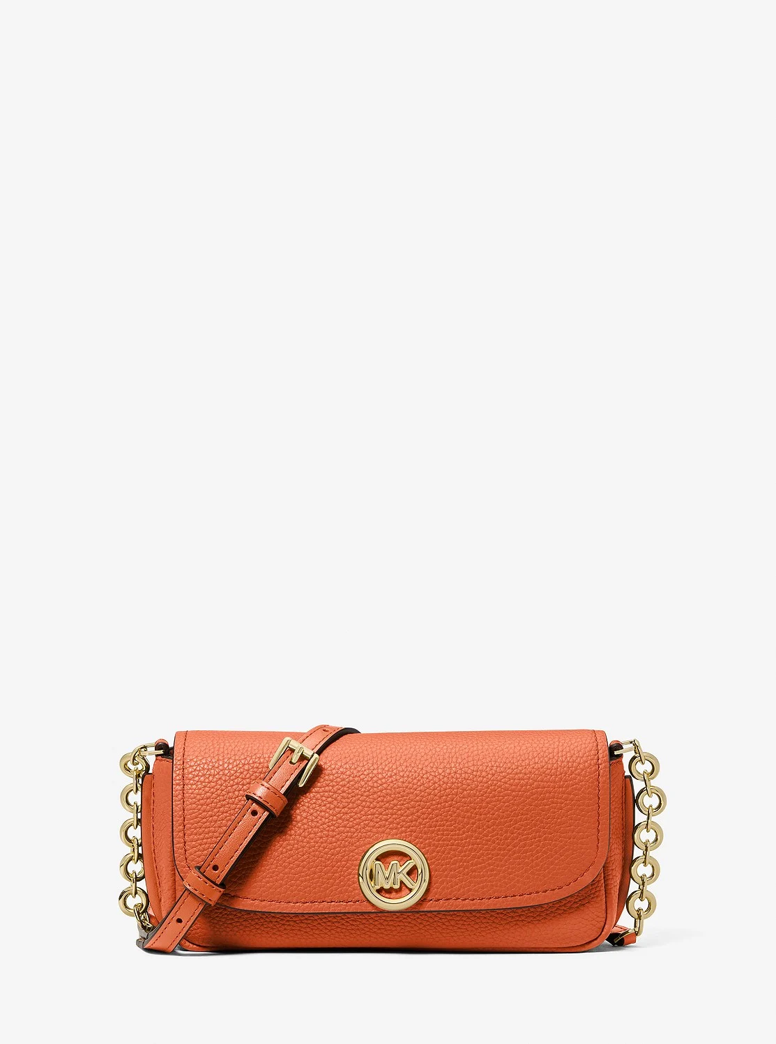 Michael Kors NOLITA ペブルレザー フラップ チェーン クロスボディ スモール