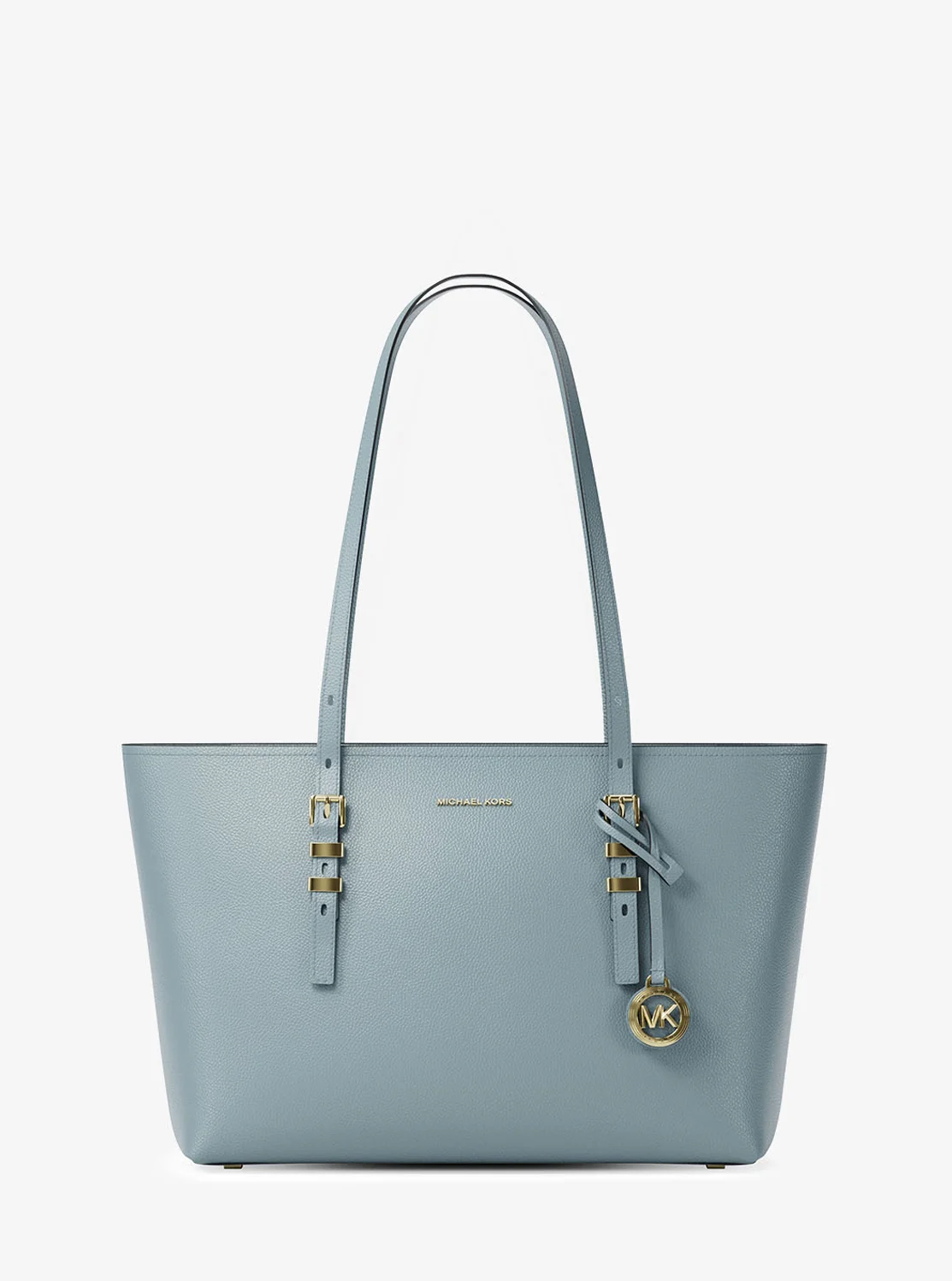 Michael Kors QUINN ぺブルレザー トップジップ トート ミディアム