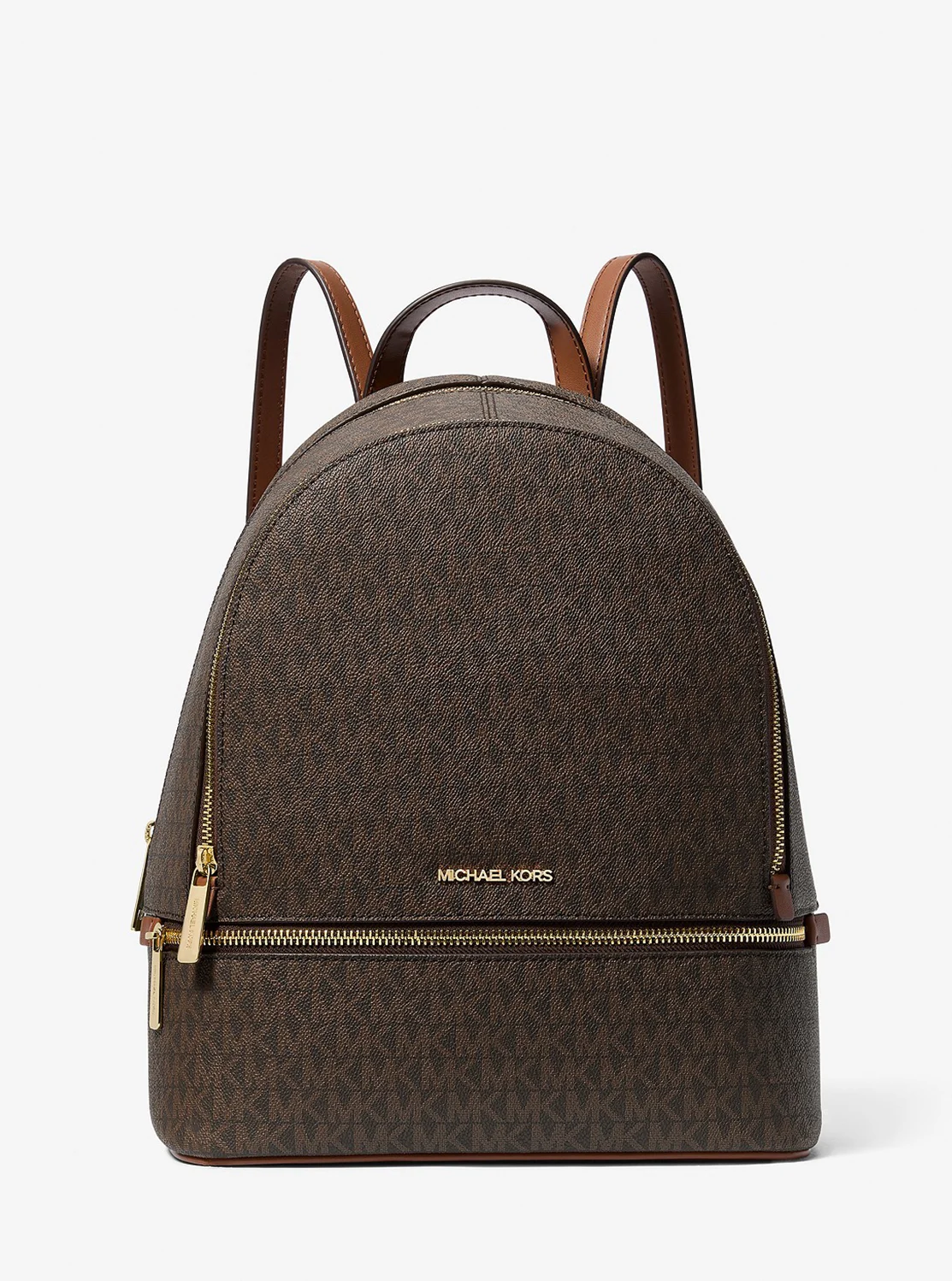 Michael Kors RHEA ジップ バックパック ミディアム - MKシグネチャー