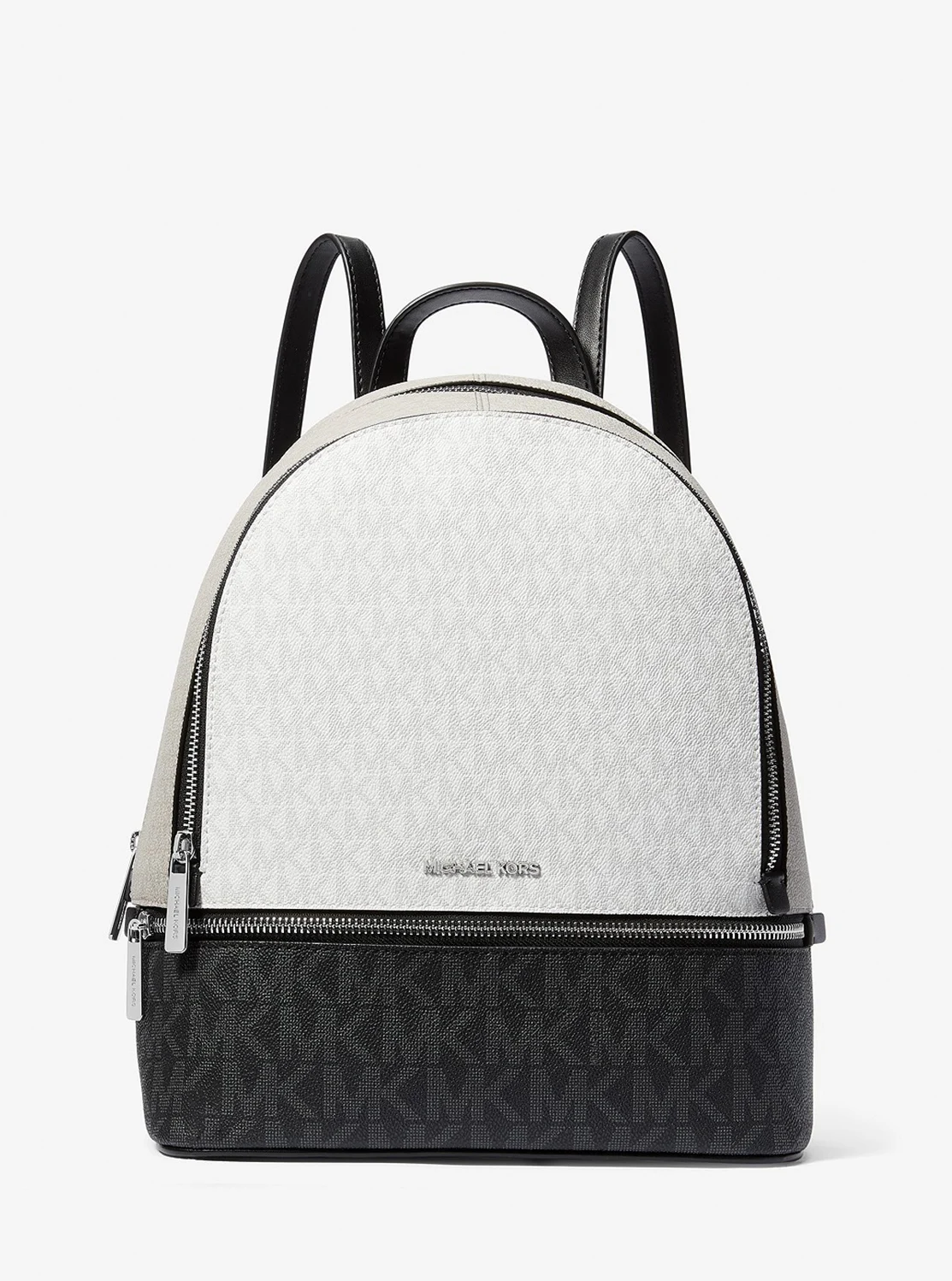 Michael Kors RHEA ジップ バックパック ミディアム - MKシグネチャー