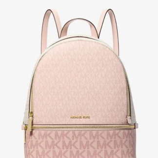 Michael Kors RHEA ジップ バックパック ミディアム - MKシグネチャー