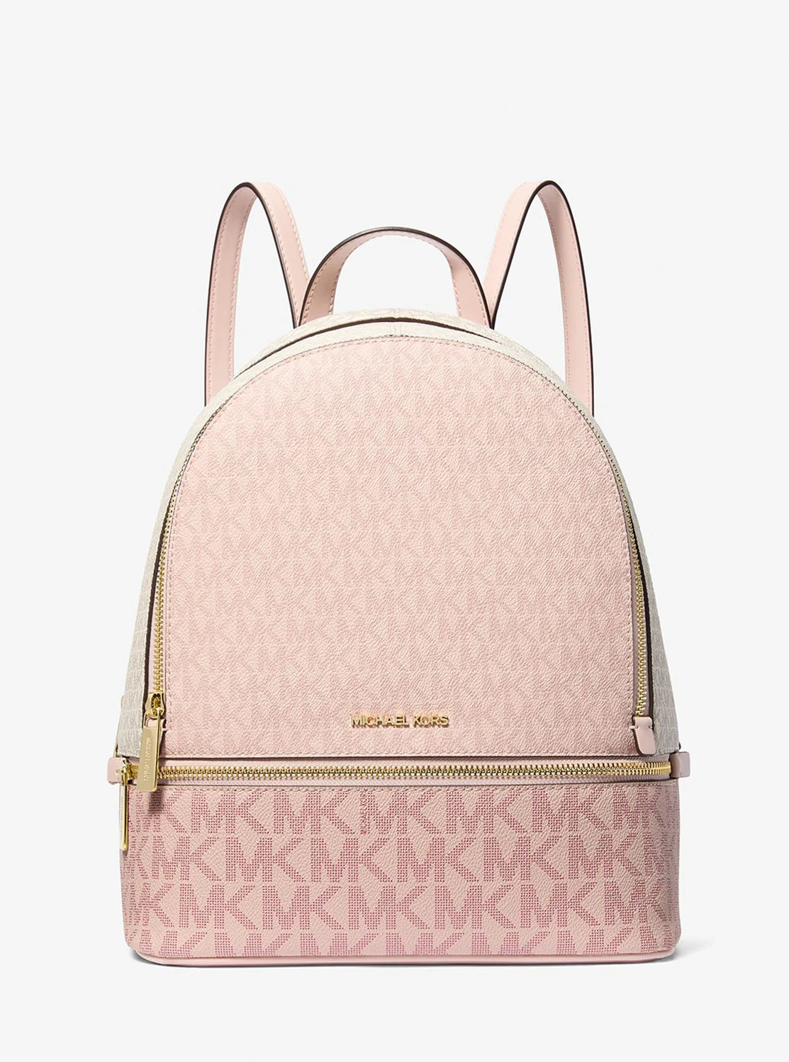 Michael Kors RHEA ジップ バックパック ミディアム - MKシグネチャー