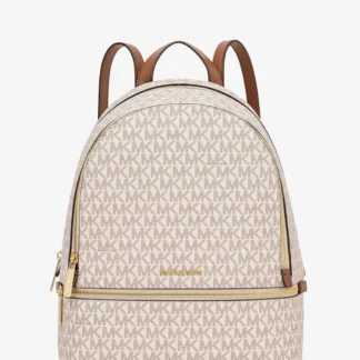Michael Kors RHEA ジップ バックパック ミディアム - MKシグネチャー