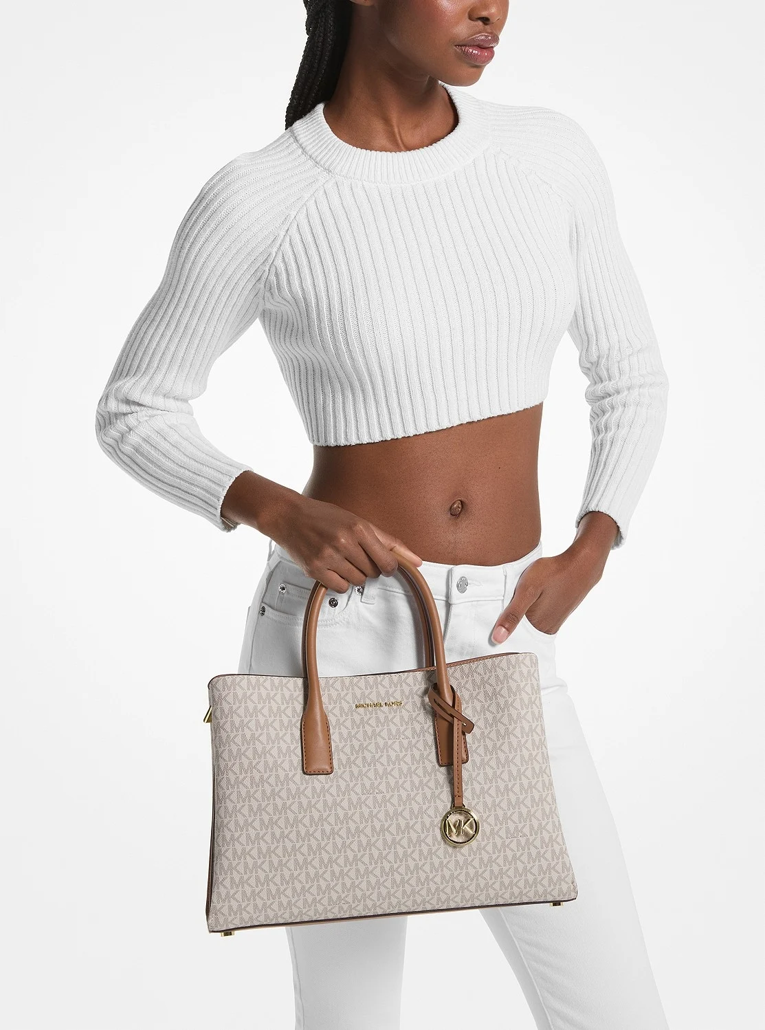 Michael Kors RUTHIE サッチェル ラージ - MKシグネチャー - Image 4