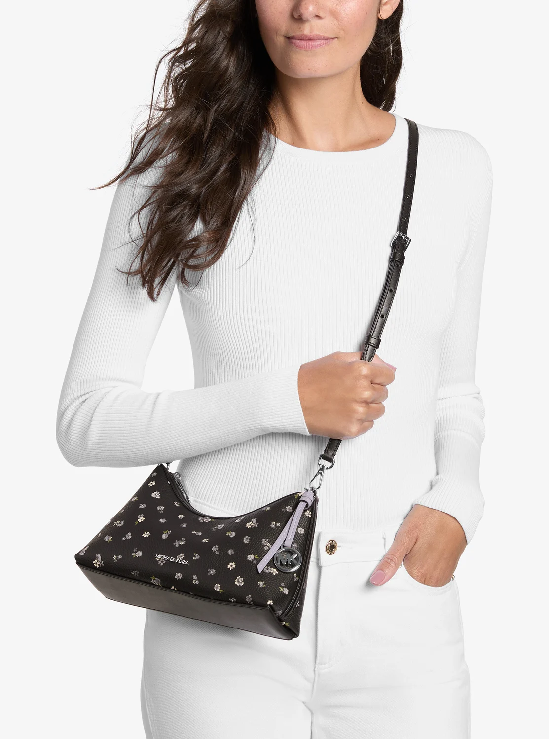 Michael Kors SAMMY フローラルプリント コンバーチブル クロスボディバッグ スモール - Image 4