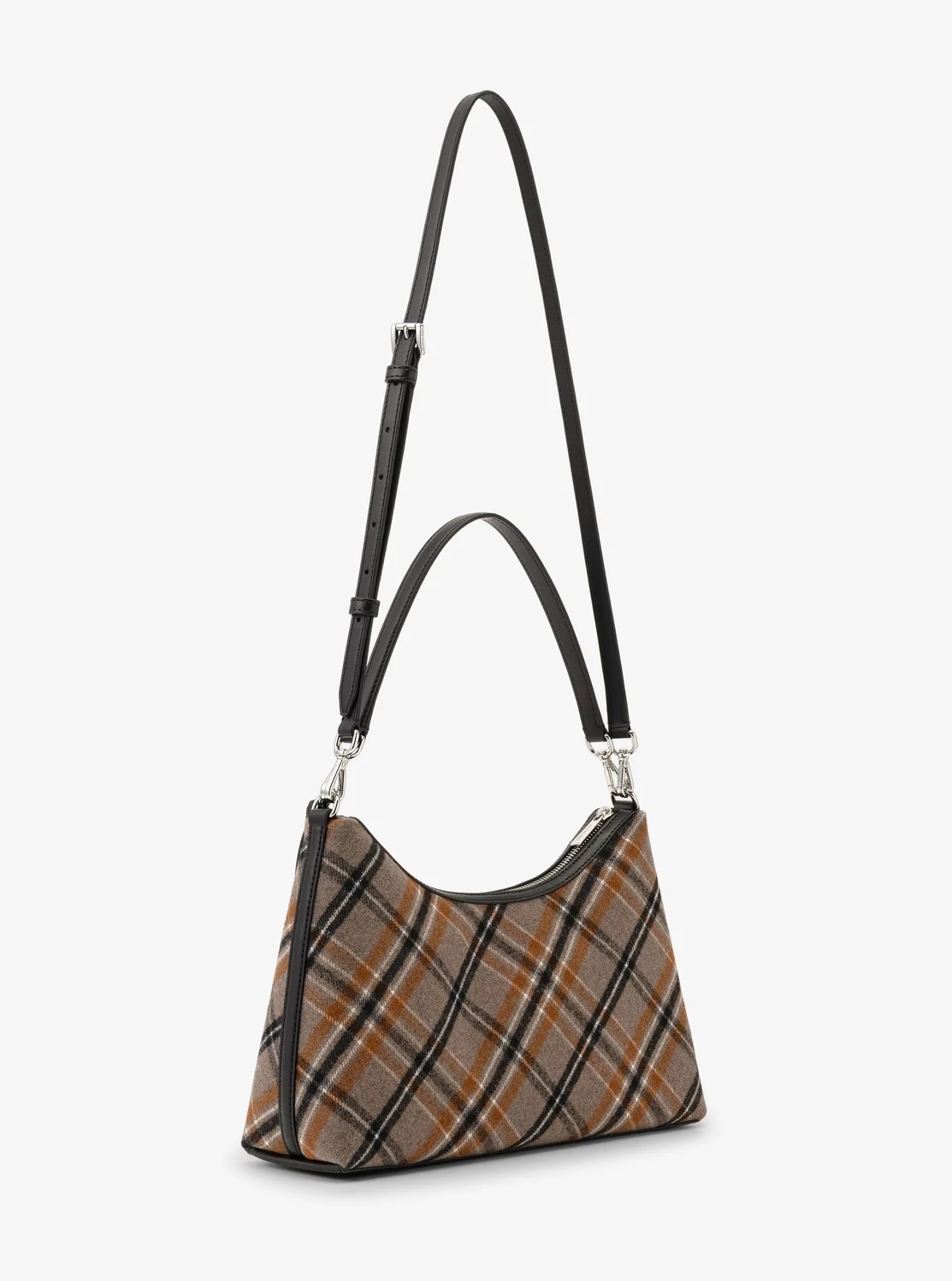 Michael Kors SAMMY プレイドプリント ウールブレンド コンバーチブル ショルダーバッグ ミディアム - Image 3