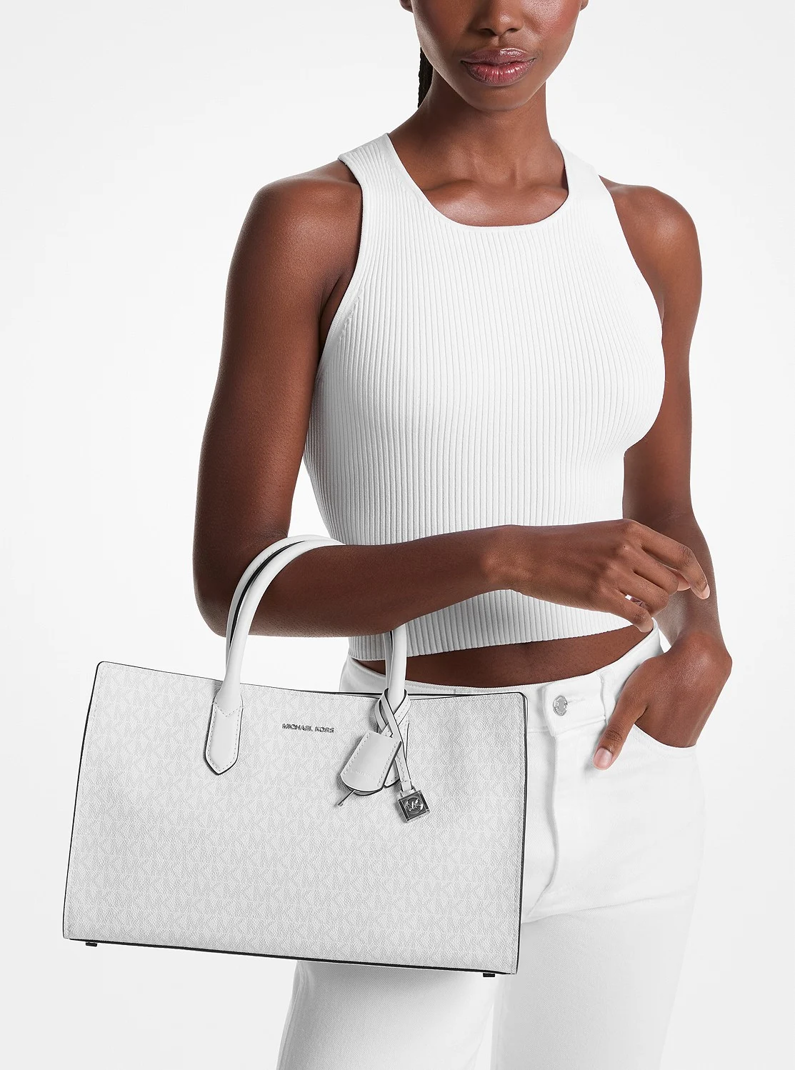 Michael Kors SCARLETT サッチェル ミディアム - MKシグネチャー - Image 4
