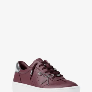 Michael Kors SCOTTY エンベリッシュ メタリックレザー スニーカー