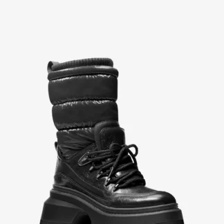 Michael Kors SHILOH ミックスメディア ブーツ