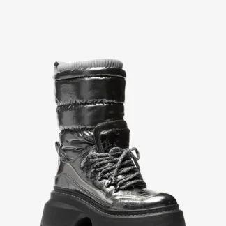 Michael Kors SHILOH メタリック ミックスメディア ブーツ