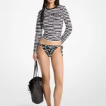 Michael Kors ST. TROPEZ ストライプ コットン Tシャツ