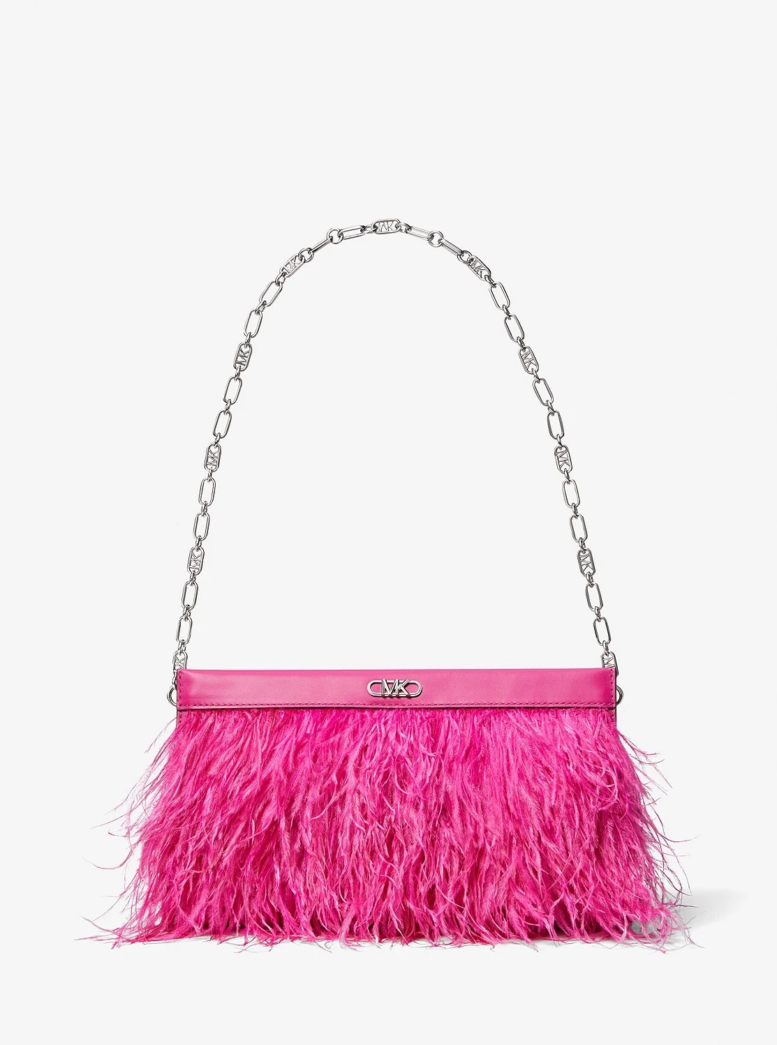 Michael Kors TABITHA フェザー レザー クラッチ ラージ