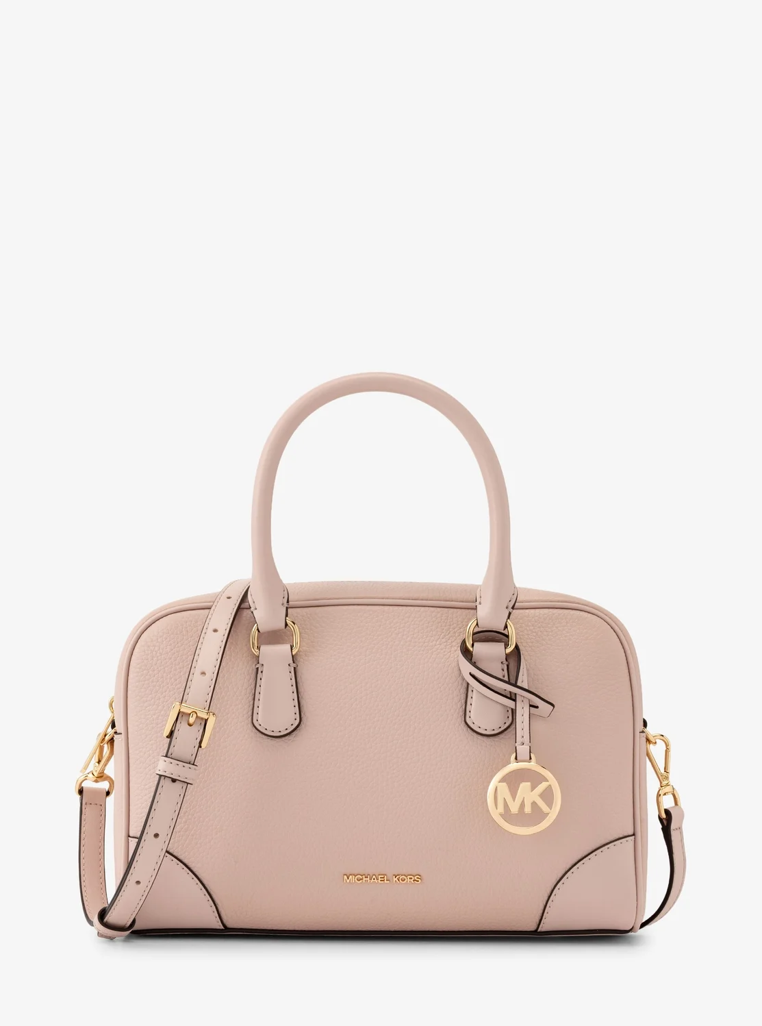 Michael Kors THOMPSON ぺブルレザー ダッフル サッチェル ミディアム