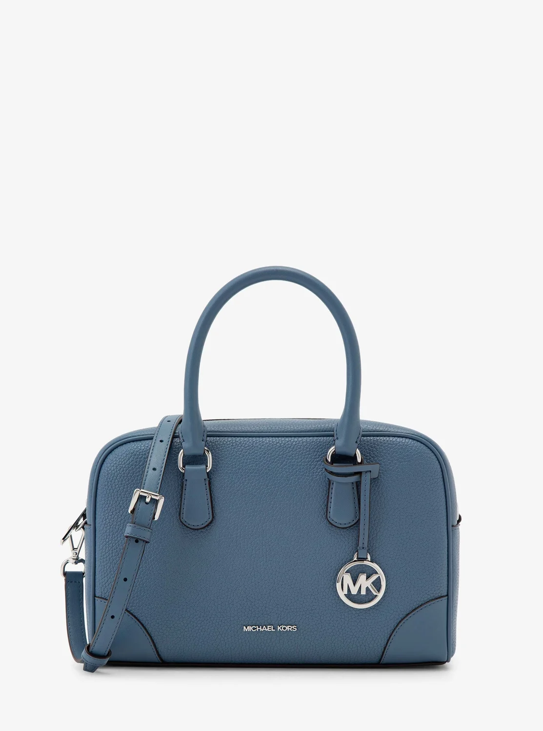 Michael Kors THOMPSON ぺブルレザー ダッフル サッチェル ミディアム