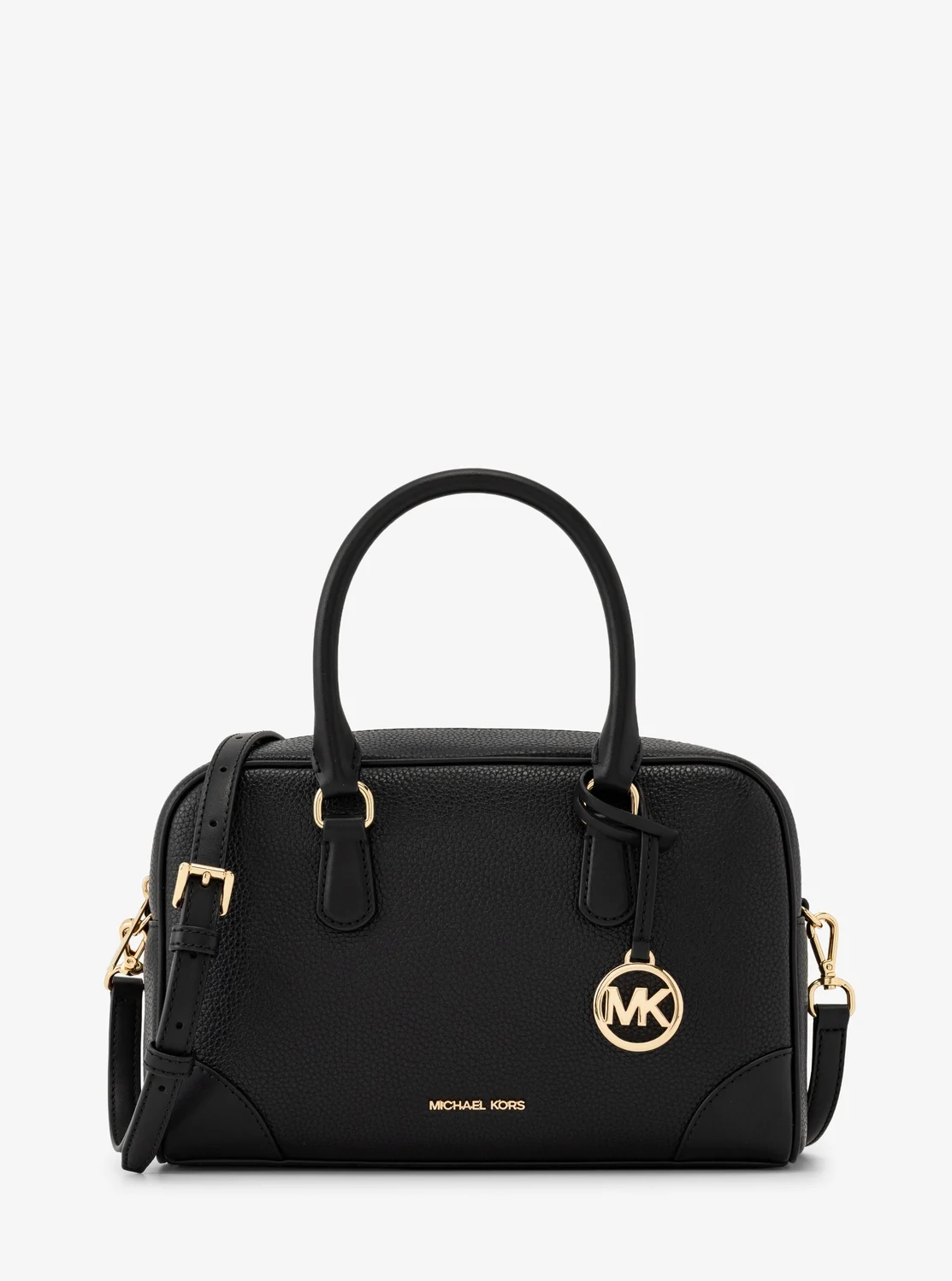 Michael Kors THOMPSON ぺブルレザー ダッフル サッチェル ミディアム