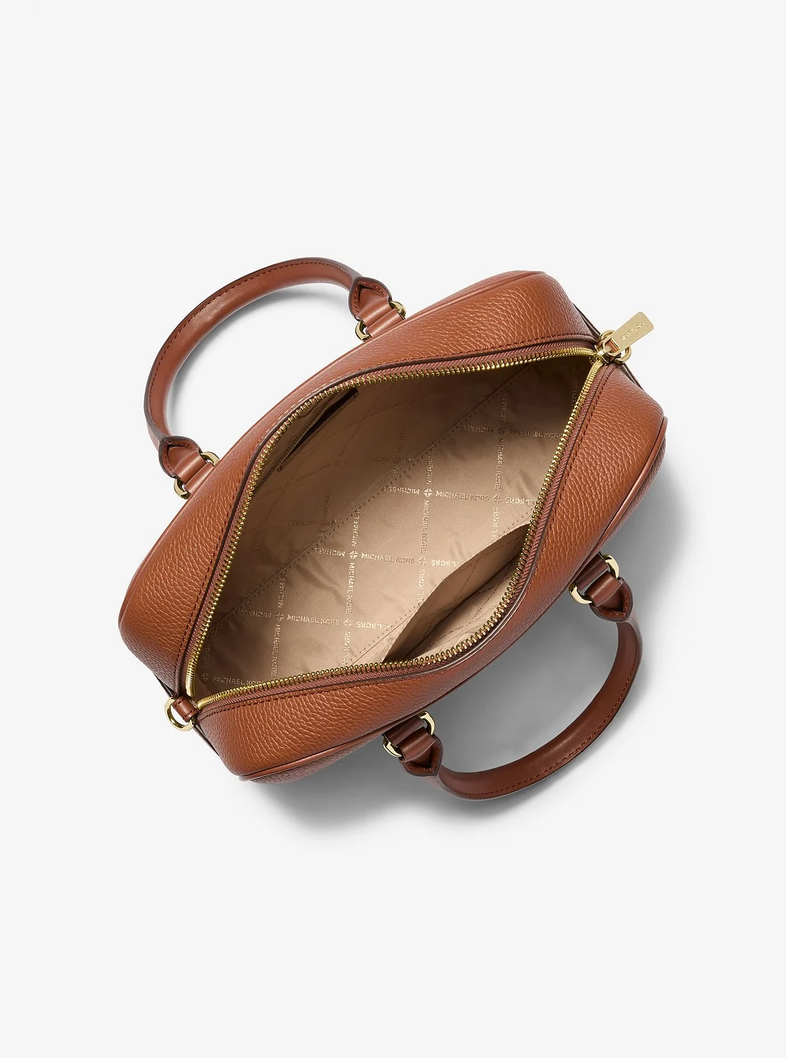 Michael Kors THOMPSON ぺブルレザー ダッフル サッチェル ミディアム - Image 2