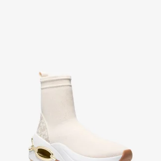 Michael Kors TONI ストレッチニット エンパイア シグネチャーロゴ ソック スニーカー