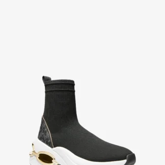 Michael Kors TONI ストレッチニット エンパイア シグネチャーロゴ ソック スニーカー