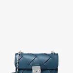 Michael Kors TRIBECA ウーヴン レザー ショルダー スモール