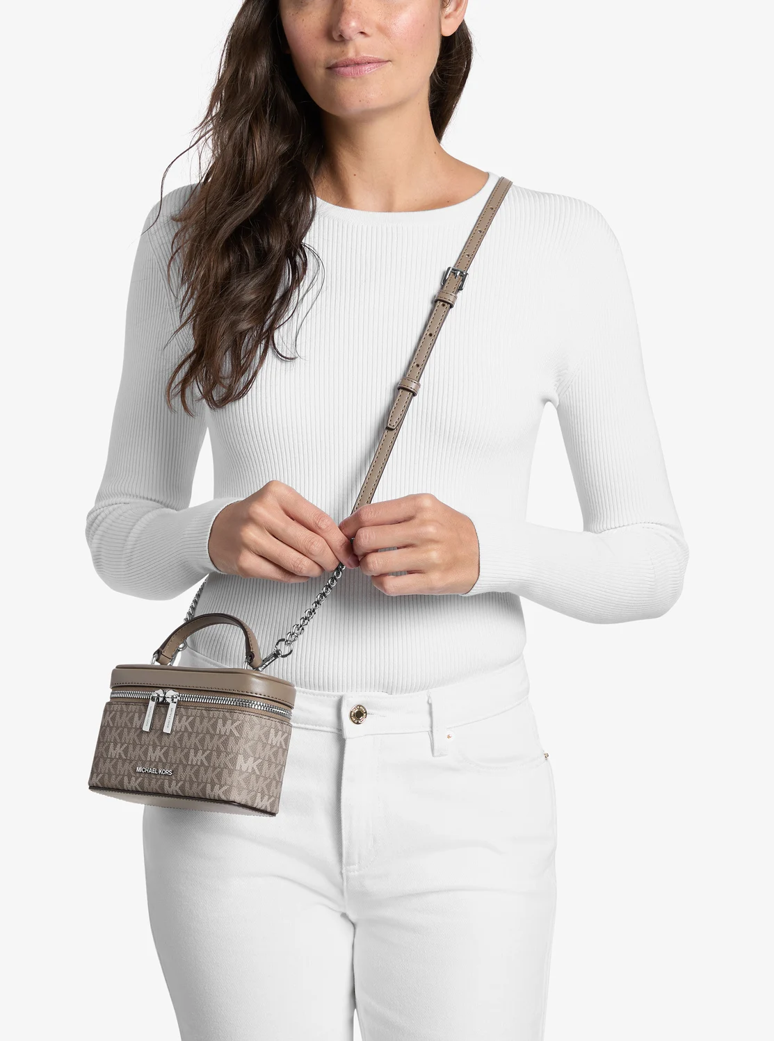 Michael Kors VIVI バニティ クロスボディ スモール - MKシグネチャー - Image 4