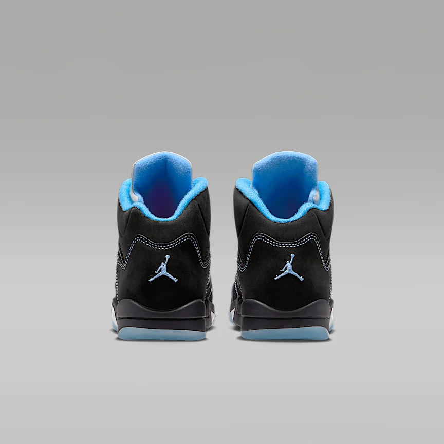 NIKE ジョーダン 5 "Black Carolina" — リトルキッズシューズ - Image 6