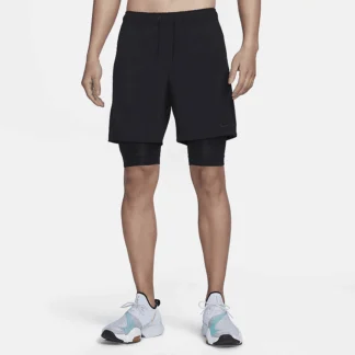 NIKE アンリミテッド — メンズ Dri-FIT 18cm 2イン1 バーサタイル ショートパンツ