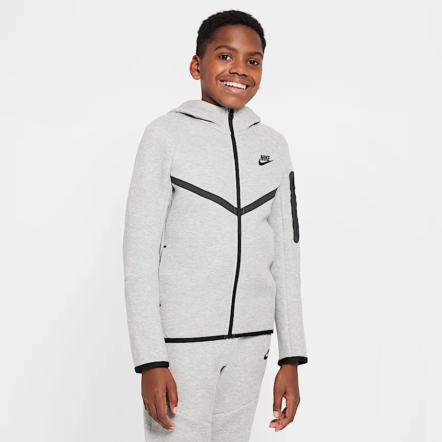 NIKE Sportswear Tech Fleece — Big Kids' Full-Zip Hoodie