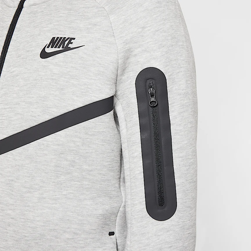 NIKE Sportswear Tech Fleece — Big Kids' Full-Zip Hoodie - Image 5